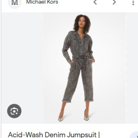 michael kors denim jumpsuit NWT - Picture 1 of 5